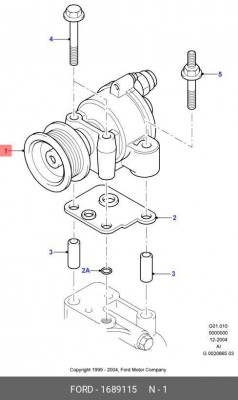 вакуумный насос!\ Ford Transit 2.4D/TDCi 00> 1 689 115 FORD