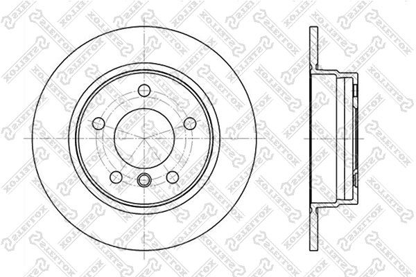 диск тормозной задний!\ BMW E36/E46 1.6-2.5TDs M40-M54 90> 6020-1525-SX STELLOX