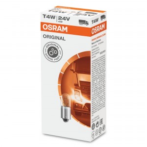 Лампа 24V T4W BA9s OSRAM 3930 OSRAM