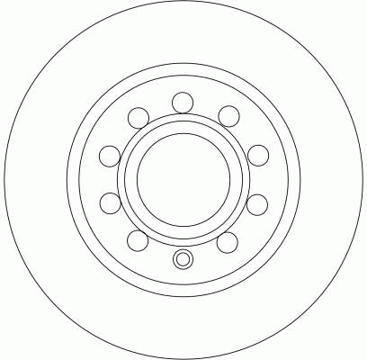 VW GOLF V (2004-2009)/AUDI A3 [8PA] (2004- 2013) 253мм. DF4276 TRW