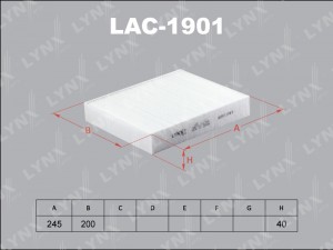фильтр салона!\ BMW F20/F22/F30/F34/F32 13> LAC-1901 LYNXAUTO