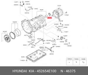 УПЛОТНИТЕЛЬНОЕ КОЛЬЦО АКПП 45265-4E100 452654E100 HYUNDAI KIA