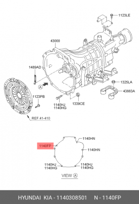 Болт HYUNDAI KIA OE 1140308501 HYUNDAI KIA