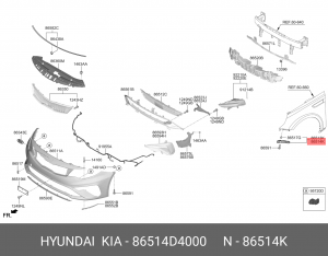 Деталь 86514D4000 HYUNDAI KIA