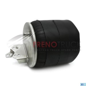 Пневморессора со стаканом 1 шп.-штуц.-M16/М22  с кронштейном FT 347803-K SAMPA