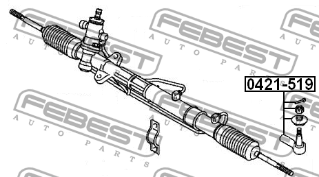 Наконечник рулевой 0421-519 0421-519 FEBEST