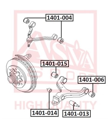 САЙЛЕНТБЛОК ПЕРЕДНЕГО НИЖНЕГО РЫЧАГА ASVA 1401-006 1401-006 ASVA