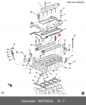 СВЕЧА зажигания 55576026 55576026 GENERAL MOTORS