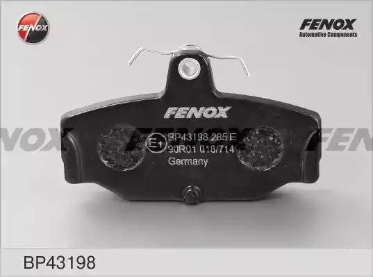 Колодки тормозные дисковые задние BP43198 FENOX