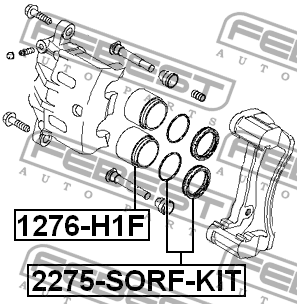Поршень суппорта 1276-H1F 1276-H1F FEBEST
