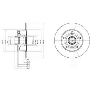 BG3030 диск тормозной задний!\ Audi A4 1.6-2.5TDi 96> BG3030 DELPHI