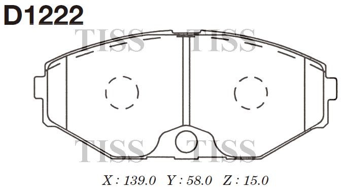 Колодки тормозные дисковые пер. Nissan Maxima QX 00- D1222 D1222 MK KASHIYAMA