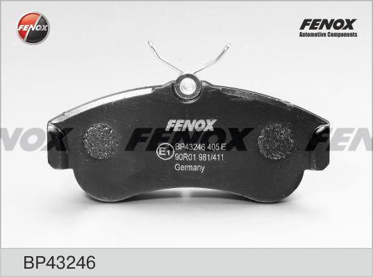 Колодки тормозные дисковые передние BP43246 FENOX