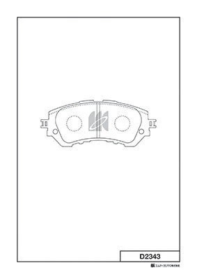 Замена на D2343H Колодки тормозные дисковые Toyota Yaris 13- D2343 D2343 MK KASHIYAMA