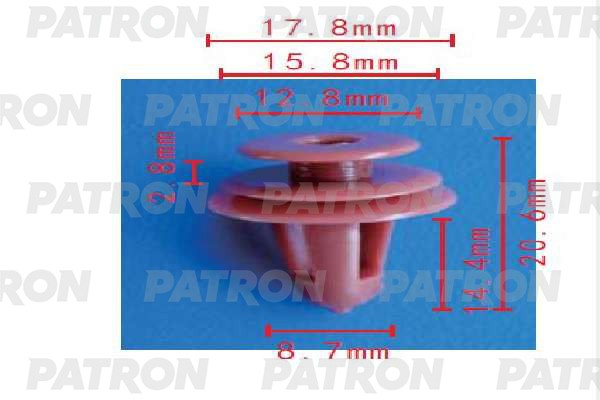 КРЕПЛЕНИЕ ОБШИВКИ TOYOTA 4 RUNNER/HI-LUX (1995>) P371803 PATRON