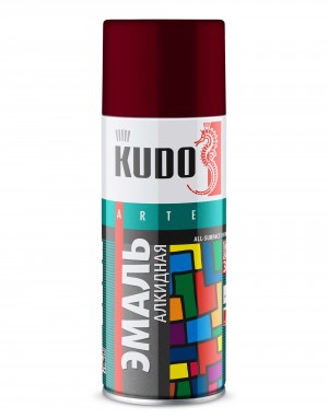 Краска бордовая аэрозоль 520мл KUDO KU-10045 KUDO