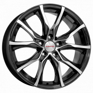 КиК Твист 17.0 / 7.5J PCD 5x105.00 ET 38.00 ЦО 56.60 Литой / Черный с полированн 76097 K K