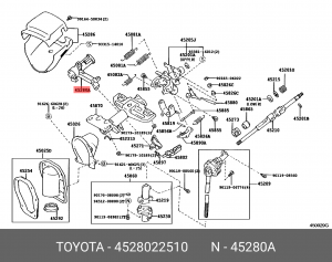 Корпус замка зажигания 45280-22510 45280-22510 TOYOTA