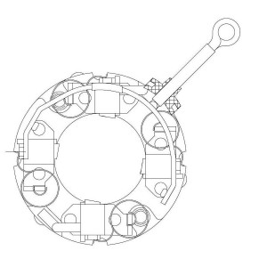 Узел щеточный стартера для а/м Chery Tiggo 3 (17-) 1.6i (VBS 2717) VBS2717 START VOLT
