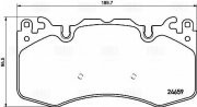 Колодки торм. Land Rover Discovery 5 (16-) диск. перед. (PF 4253) PF4253 TRIALLI