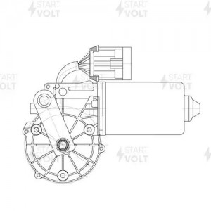 Моторедуктор стеклооч. для а/м IVECO EuroTrakker (93-) (VWF 1581) VWF 1581 START VOLT