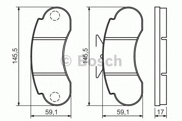 0 986 460 947 колодки дисковые !передние\ MB 100 91-96/130/140 all 87> 0 986 460 947 BOSCH