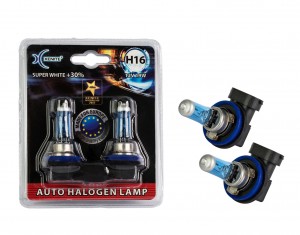 Лампа 12V H16 19W PGJ19-3 +30% 4000К блистер (2шт.) Super White XENITE 1007069 XENITE