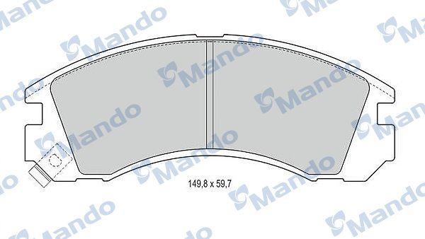 Колодки тормозные MITSUBISHI Outlander (03-),Pajero (00-),Pajero Sport (98-) пер MBF015708 MANDO