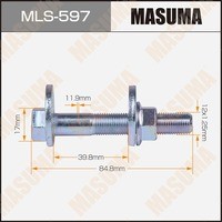 болт с эксцентриком переднего рычага!\ Mitsubishi ASX 10>/Lancer 1.6-2.0 09-15 MLS-597 MASUMA