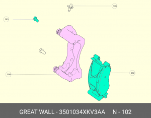 СБОРКА ПЕРЕДНЕЙ ФРИКЦИОННОЙ ПЛАСТИНЫ 3501034XKV3AA 3501034XKV3AA GREAT WALL