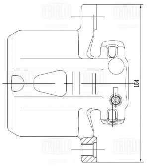 Суппорт тормозной задний правый d=38 мм CF012079 TRIALLI