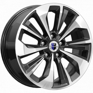 КиК Авиор 17.0 / 7.0J PCD 5x114.30 ET 50.00 ЦО 67.10 Литой / Черный с полированн 76650 K K WHEELS