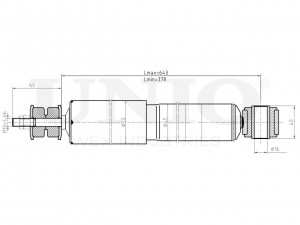 Амортизатор газовый задней подвески SAB-10704 UNIO