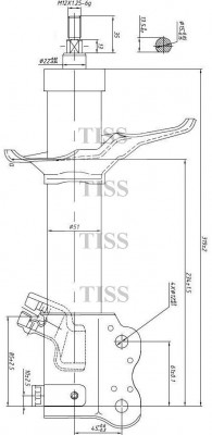 АмортизаторСтойка gas JSA334222  FR-R  JAS0084 JAS0084 JUST DRIVE