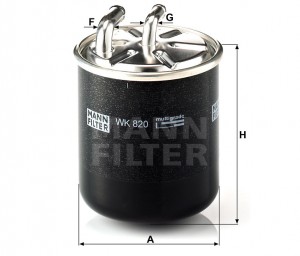 Фильтр топливный WK820 WK 820 MANN FILTER