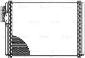 Радиатор отоп. для а/м Audi A4 (07-)/A5 (07-)/Q5 (08-) (LRh 1880) LRH 1880 LUZAR