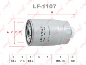 фильтр топливный!\ Fiat Marea LF-1107 LYNXAUTO