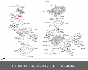 УПЛОТНИТЕЛЬНОЕ КОЛЬЦО АКПП 4634123010 HYUNDAI KIA