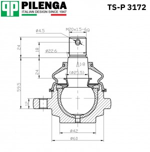 Опора шаровая нижняя ГАЗ 2217 TS-P3172 TSP3172 PILENGA