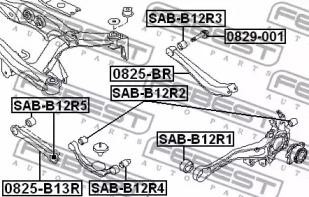 Болт с эксцентриком SUBARU LEGACY/LEGACY OUTBACK B13 2003-2009 0829-001 0829-001 FEBEST