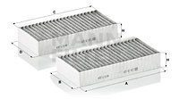 W166 M-KLASSE (ML) (2011>) УГОЛЬНЫЙ CUK260282 MANN FILTER