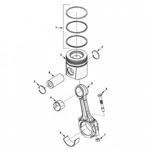Кольцо поршн КАМАЗ Камминз ISLe (к-т на цил.) (4089644) (Haffen) 0568 HAFFEN