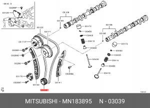 Шестерня MITSUBISHI ASX (13-) коленвала OE MN183895 MITSUBISHI