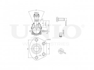 Опора шаровая передняя нижняя SSP-20108 UNIO