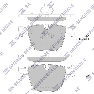Колодки задние BMW X5 E70 SP2164 SP2164 SANGSIN