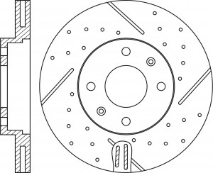 Диск тормозной HYUNDAI Solaris (11-) KIA Rio (11-) передний (перфорированный) (1 RN11002DSET NIBK