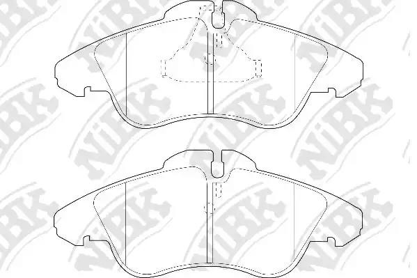 Колодки тормозные MERCEDES Sprinter (W901-W904),Vito (W638) VW LT (96-06) передн PN0301W NIBK