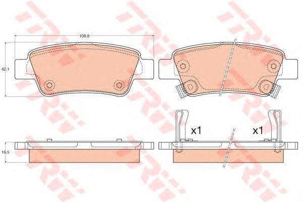 HONDA CR-V (2007>) 2.0i-VTEC,2.2i-CTD GDB3576 TRW