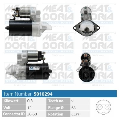 Стартер OPEL Corsa A,Astra F MEAT&DORIA 5010294 MEAT DORIA