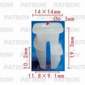 Пистон NISSAN под саморез PATRON P371144 PATRON